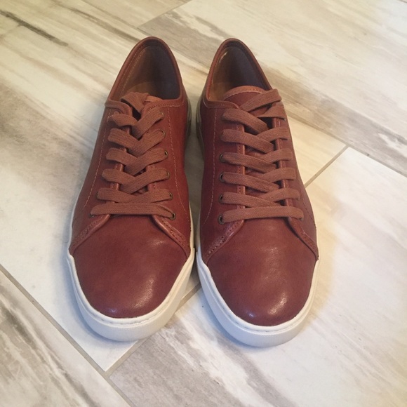 Frye Whiskey Nubuck Leather Low Lace Sneakers - Picture 4 of 8